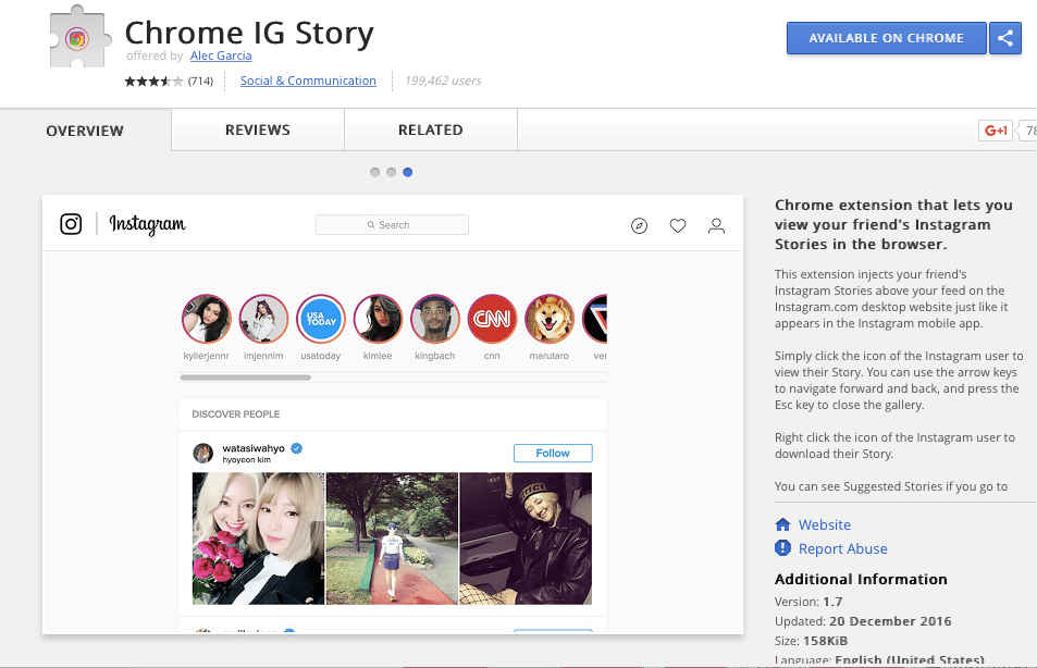Download instagram stories za